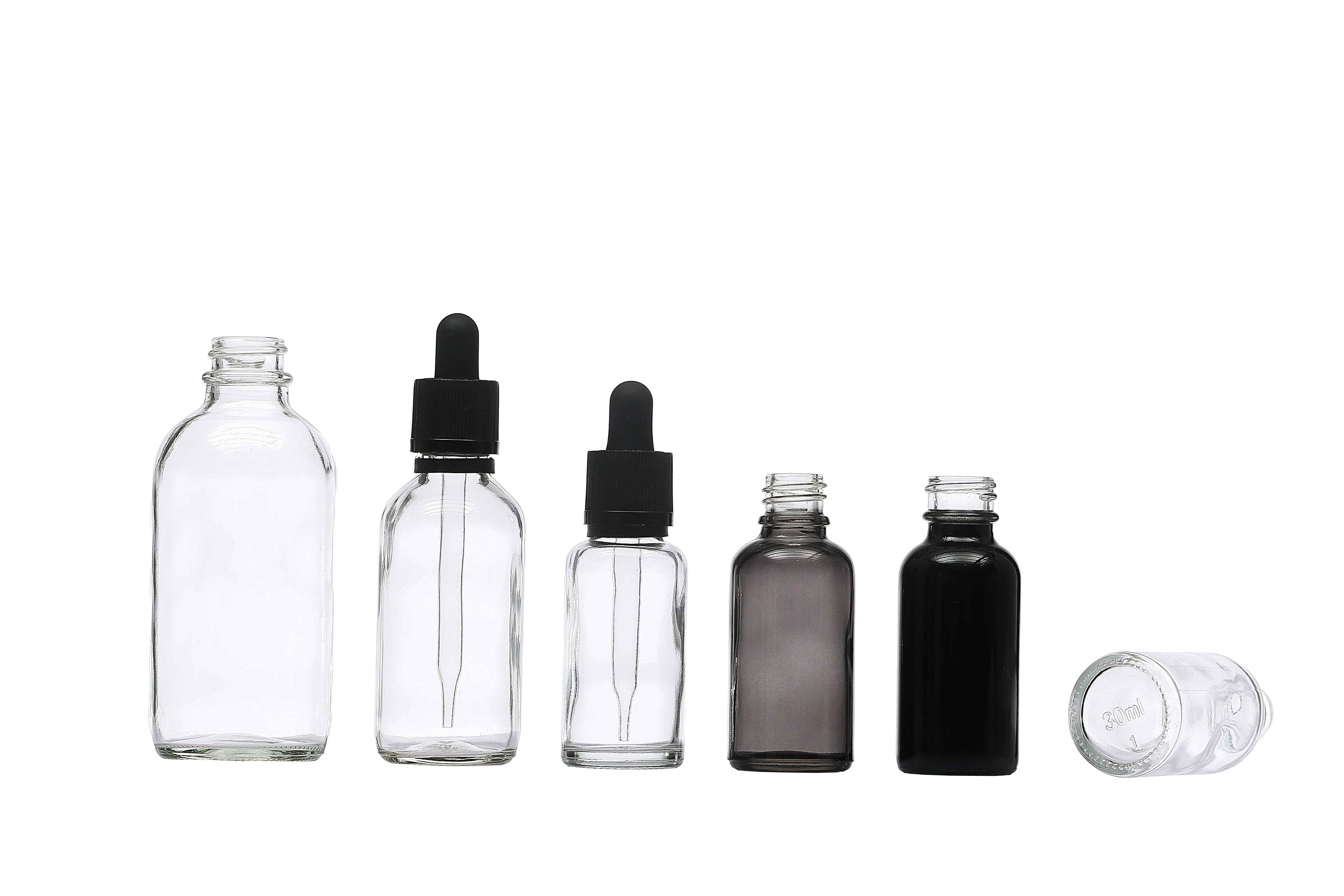 Glass dropper bottle for E liquids